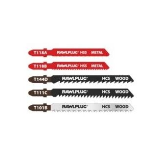 Rawlplug Jigsaw Blades For Wood And Metal Mixed Pack 5