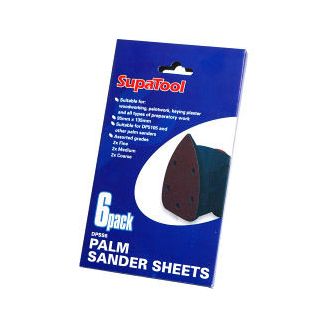 SupaTool Palm Sander Sheets 6 Piece