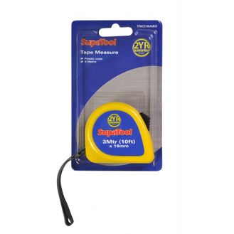 SupaTool Plastic Tape Measure 3m x 16mm