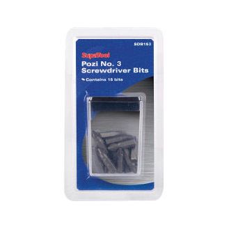SupaTool Pozi No.3 Screwdriver Bits