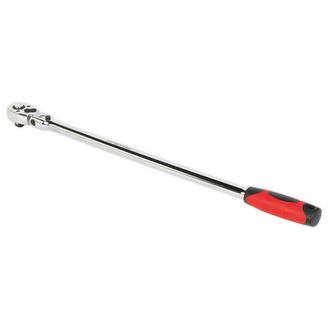 Sealey AK6698 Ratchet Wrench Flexi-Head Extra Long 600mm 1/2"Sq Drive