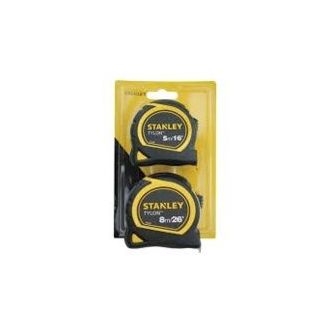 Stanley Tylon Tape 5m &amp; 8m Twin Pack