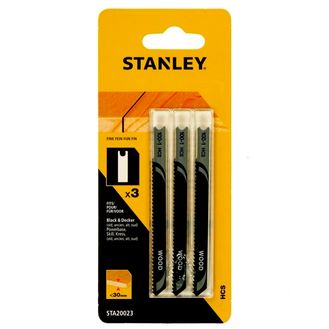 Stanley Ultra Fine Wood Jigsaw Blade Pack 3