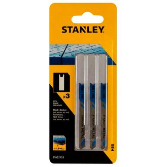 Stanley U-Shank HSS Jigsaw Blade 70mm Pack 3