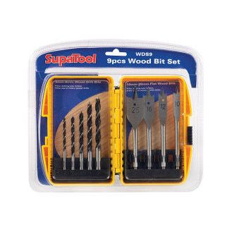 SupaTool Wood Bit Set 9 Piece