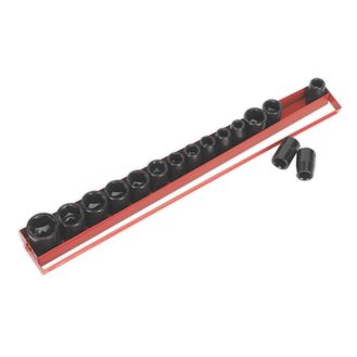 Sealey AK684 Impact Socket Set 16pc 1/2"Sq Drive Metric/Imperial