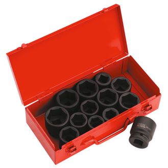 Sealey AK686 Impact Socket Set 13pc 3/4"Sq Drive Metric/Imperial