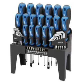 Draper 81294 Soft Grip Screwdriver, Hex Key and Bit Set (44 piece)