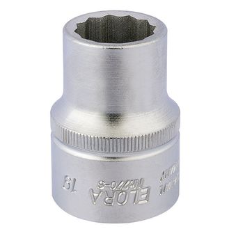 Elora 00682 19mm 3/4" Square Drive Bi-Hexagon Socket