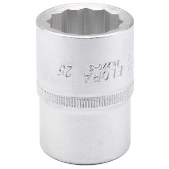 Elora 00731 25mm 3/4" Square Drive Bi-Hexagon Socket