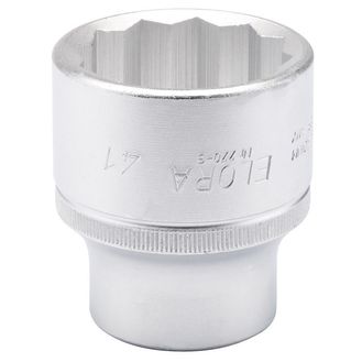 Elora 00822 41mm 3/4" Square Drive Bi-Hexagon Socket