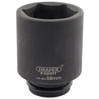 Draper 05087 Expert 59mm 3/4" Square Drive Hi-Torq&amp;#174; 6 Point Deep Impact Socket
