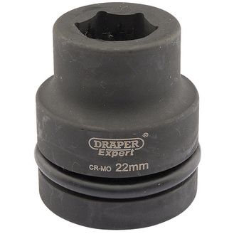 Draper 05103 Expert 22mm 1" Square Drive Hi-Torq&amp;#174; 6 Point Impact Socket