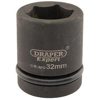 Draper 05112 Expert 32mm 1" Square Drive Hi-Torq&amp;#174; 6 Point Impact Socket