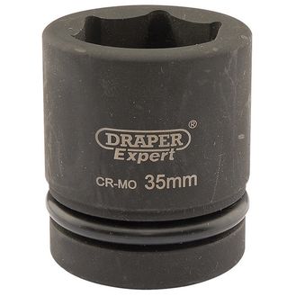 Draper 05115 Expert 35mm 1" Square Drive Hi-Torq&amp;#174; 6 Point Impact Socket
