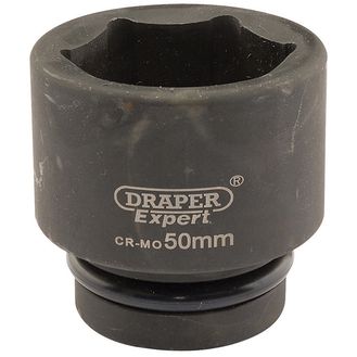 Draper 05125 Expert 50mm 1" Square Drive Hi-Torq&amp;#174; 6 Point Impact Socket