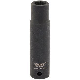 Draper 05185 Expert 7mm 1/4" Square Drive Hi-Torq&amp;#174; 6 Point Deep Impact Socket