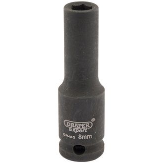 Draper 06881 Expert 8mm 3/8" Square Drive Hi-Torq&amp;#174; 6 Point Deep Impact Socket