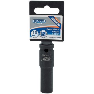 Draper 06883 Expert 10mm 3/8" Square Drive Hi-Torq&amp;#174; 6 Point Deep Impact Socket