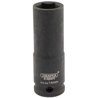 Draper 06887 Expert 14mm 3/8" Square Drive Hi-Torq&amp;#174; 6 Point Deep Impact Socket