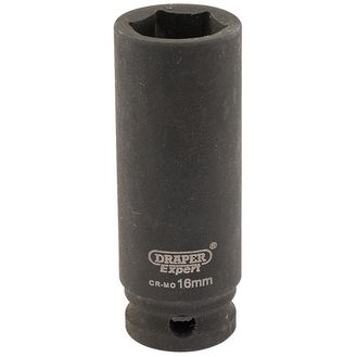 Draper 06889 Expert 16mm 3/8" Square Drive Hi-Torq&amp;#174; 6 Point Deep Impact Socket
