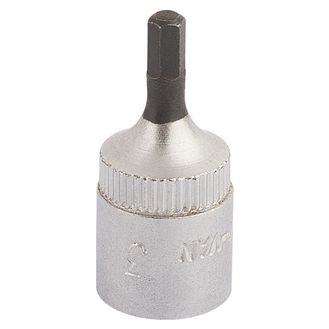 Elora 11124 3mm 1/4" Sq. Dr. Hexagon Screwdriver Socket