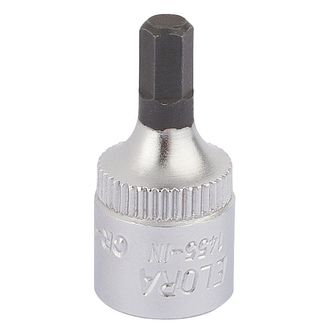 Elora 11125 4mm 1/4" Sq. Dr. Hexagon Screwdriver Socket