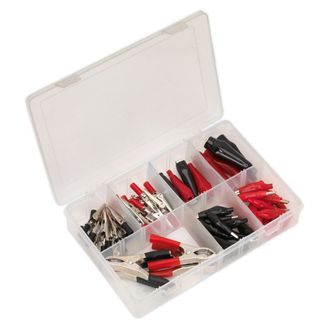 Sealey AB023CA Crocodile Clip Assortment 60pc Red &amp; Black