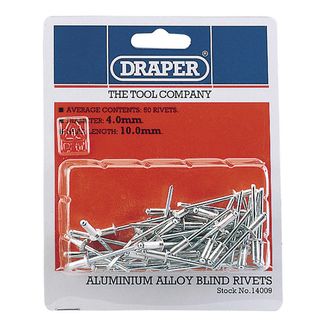 Draper 14009 50 x 4mm x 10mm Blind Rivets