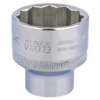 Elora 15289 34mm 1/2" Sq. Dr. Bi-Hexagon Socket