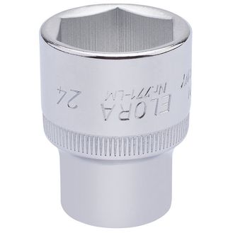 Elora 15313 24mm 1/2" Sq. Dr. Hexagon Socket