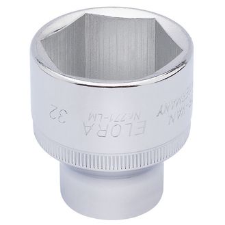 Elora 15321 32mm 1/2" Sq. Dr. Hexagon Socket