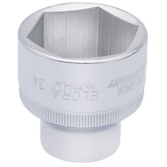 Elora 15323 34mm 1/2" Sq. Dr. Hexagon Socket