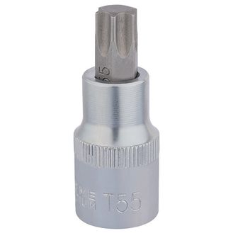 Draper 16319 T55 x 55mm 1/2" Sq. Dr. TX-STAR&amp;#174; Socket Bit