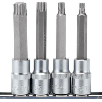 Draper 16331 1/2" Sq. Dr. TX-STAR&amp;#174; Socket Bit Set (4 Piece)