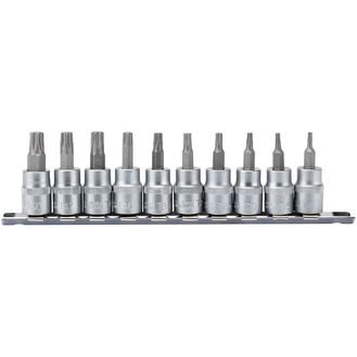 Draper 16339 3/8" Sq. Dr. TX-STAR&amp;#174; Plus Socket Bit Set (10 Piece)