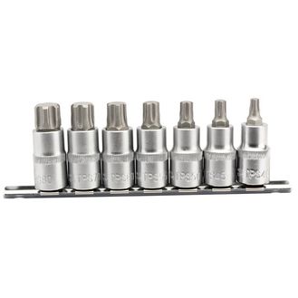 Draper 16341 1/2" Sq. Dr. TX-STAR&amp;#174; Plus Socket Bit Set (7 Piece)