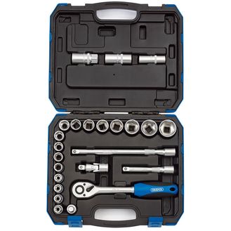 Draper 16362 1/2" Sq. Dr. Metric Socket Set (24 Piece)