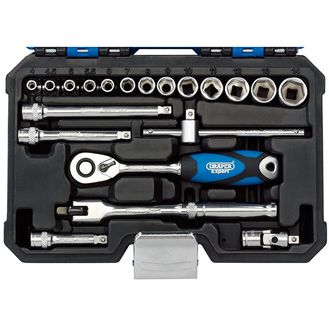 Draper 16442 1/4" Sq. Dr. Metric Socket Set (20 Piece)