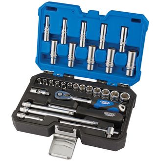 Draper 16444 1/4" Sq. Dr. Metric Socket Set (30 Piece)