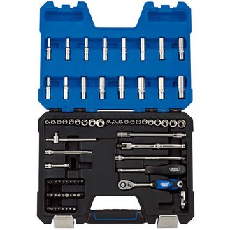 Draper 16448 1/4" Sq. Dr. MM/AF Combined Socket Set (75 Piece)