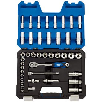 Draper 16451 3/8" Sq. Dr. Metric Socket Set (42 Piece)