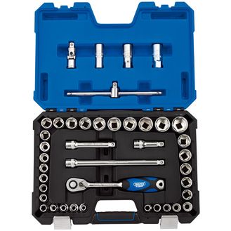 Draper 16453 1/2" Sq. Dr. Combined MM/AF Socket Set (41 Piece)