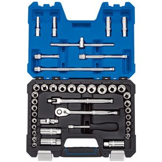 Draper 16465 3/8" Sq. Dr. Combined MM/AF Socket Set (41 Piece)