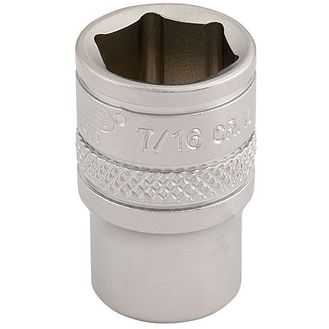 Draper 16525 1/4" Sq. Dr. Imperial Socket (7/16")