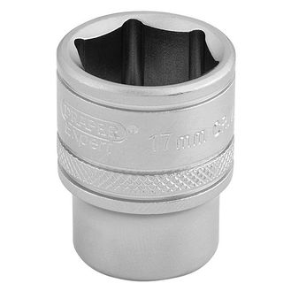 Draper 16543 3/8" Sq. Dr. 6 Point Metric Socket (17mm)