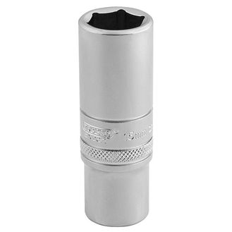 Draper 16583 3/8" Sq. Dr. 6 Point Metric Deep Socket (15mm)