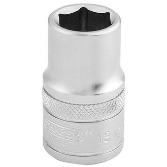 Draper 16602 1/2" Sq. Dr. 6 Point Metric Socket (13mm)