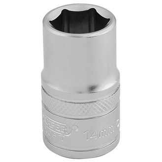 Draper 16604 1/2" Sq. Dr. 6 Point Metric Socket (14mm)
