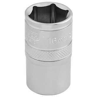 Draper 16606 1/2" Sq. Dr. 6 Point Metric Socket (16mm)